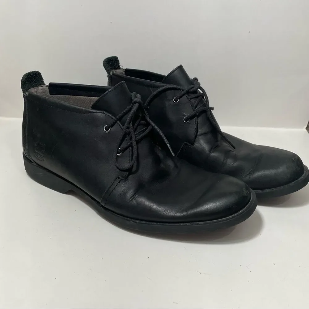 Timberland Black Leather Chukka Boots